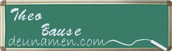 Theo Bause Visitenkarte